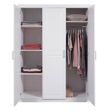 Kleiderschrank >Magnus< (BxHxT 140 x 190 x 55 cm) in Weiss - 140x190x55 (BxHxT)
