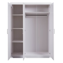 Kleiderschrank >Magnus< (BxHxT 140 x 190 x 55 cm) in Weiss - 140x190x55 (BxHxT)