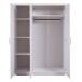 Kleiderschrank >Magnus< (BxHxT 140 x 190 x 55 cm) in Weiss - 140x190x55 (BxHxT)