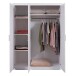 Kleiderschrank >Magnus< (BxHxT 140 x 190 x 55 cm) in Weiss - 140x190x55 (BxHxT)