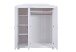 Kleiderschrank >Bastian< (BxHxT 150 x 180 x 56 cm) in Weiss - 150x180x56 (BxHxT)