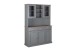 Buffet >Luzerna< (BxHxT 131 x 190 x 45 cm) in Grau/Sepia-braun