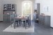 Buffet >Luzerna< (BxHxT 131 x 190 x 45 cm) in Grau/Sepia-braun
