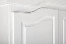 Kleiderschrank >Isny< (B/H/T 197 x 198 x 60 cm) in weiß - 197x198x60 (BxHxT)