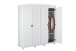 Kleiderschrank >Isny< (B/H/T 197 x 198 x 60 cm) in weiß - 197x198x60 (BxHxT)