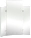 Badspiegel >Quickset 955< (BxHxT: 72x80x4,5 cm) in Weiß Glanz