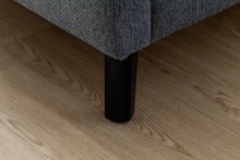 Polsterbett >Frieda< (LxB: 200x180 cm) in Ocean aus Stoff - 200x180cm (LxB)