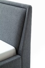 Polsterbett >Frieda< (LxB: 200x180 cm) in Ocean aus Stoff - 200x180cm (LxB)