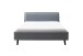 Polsterbett >Frieda< (LxB: 200x180 cm) in Ocean aus Stoff - 200x180cm (LxB)