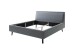 Polsterbett >Frieda< (LxB: 200x180 cm) in Ocean aus Stoff - 200x180cm (LxB)