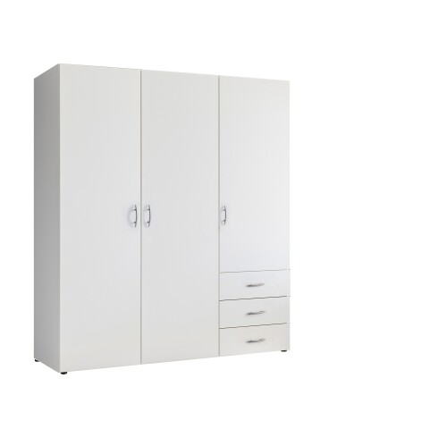 Kleiderschrank >Harry< ((BxHxT) 150x176x52 cm) in Weiß - 150x176x52cm (BxHxT)