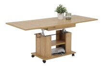 Couchtisch >JAKOB< in Artisan Eiche aus Holzwerkstoff - 142x61x60cm (BxHxT)