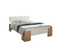 Bett >Lino< in Artisan Eiche / Weiß - 145x81x214cm (BxHxT)