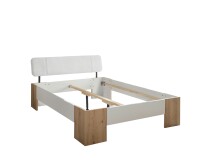 Bett >Lino< in Artisan Eiche / Weiß - 145x81x214cm (BxHxT)