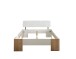 Bett >Lino< in Artisan Eiche / Weiß - 145x81x214cm (BxHxT)