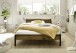 Bett >Marseille< in Old Style Dunkel - 146,4x73,4x215,6cm (BxHxT)