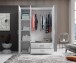 Kleiderschrank >Ivar< in Weiß - 125x190x51cm (BxHxT)