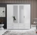 Kleiderschrank >Ivar< in Weiß - 180x190x51cm (BxHxT)