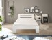 Bett >Cannes< in Weiß - 125x71x204cm (BxHxT)