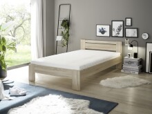 Bett >Cannes< in Eiche Sonoma - 125x71x204cm (BxHxT)