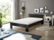 Bett >Cannes< in Schwarz - 125x71x204cm (BxHxT)