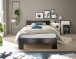 Bett >Cannes< in Schwarz - 125x71x204cm (BxHxT)