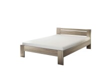 Bett >Cannes< in Eiche San Remo hell - 145x71x204cm (BxHxT)