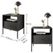 Nachtkommode >Ines< in Graphit - 53,6x56,2x39cm (BxHxT)