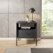 Nachtkommode >Ines< in Graphit - 53,6x56,2x39cm (BxHxT)