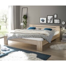 Bett >Cannes< in Eiche Sonoma - 185x71x204cm (BxHxT)