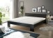 Bett >Cannes< in Schwarz - 185x71x204cm (BxHxT)