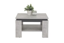 Couchtisch >TIM< in Beton/anthrazit aus Holzwerkstoff - 68x41x68cm (BxHxT)