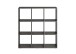 Raumteiler >Lobo< in Matera Nachbildung aus MDF - 104,5x108,5x33cm (BxHxT)