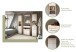 Waschbeckenunterschrank >Lambada< in sonoma eiche hell/weiß - 60x56x34cm (BxHxT)