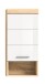 Wandhängeschrank >Lambada< in sonoma eiche hell/weiß - 37x79x24cm (BxHxT)