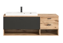 Waschbeckenunterschrank >Grado< in nox oak -...