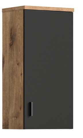Wandhängeschrank >Grado< in nox oak - 37x75x25cm (BxHxT)