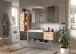 Wandhängeschrank >Grado< in nox oak - 37x75x25cm (BxHxT)