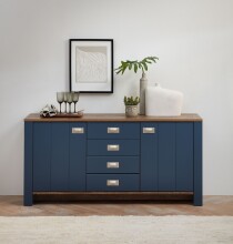 Sideboard >Dijon< in Parisian Blue Nachbildung -...