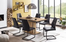 Esstisch >Ariana< in Artisan Eiche aus Holzwerkstoff - 120x76x80cm (BxHxT)