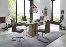 Kulissen-Esstisch >Helena< in Sonoma Eiche - 220x76x90cm (BxHxT)