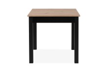 Esstisch >Coburg< ausziehbar 120cm, Artisan Eiche / schwarz - 80/120x76,5x80cm (BxHxT)