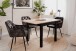 Esstisch >Coburg< ausziehbar 120cm, Artisan Eiche / schwarz - 80/120x76,5x80cm (BxHxT)