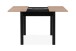 Esstisch >Coburg< ausziehbar 120cm, Artisan Eiche / schwarz - 80/120x76,5x80cm (BxHxT)