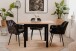 Esstisch >Coburg< ausziehbar 120cm, Artisan Eiche / schwarz - 80/120x76,5x80cm (BxHxT)