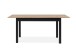Esstisch >Coburg< ausziehbar 180cm, Artisan Eiche / Schwarz - 140/180x76,5x80 (BxHxT)