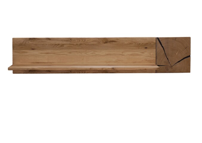 Wandboard >KM-0660< in braun aus braun - 124x25x20cm (BxHxT)