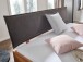 Bett >BE-0573< in braun aus Wildeiche massiv geölt - 145x95x213cm (BxHxT)