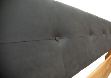 Massivholzbett >BE-0587< in braun - 145x95x213 (BxHxT)