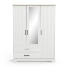 Kleiderschrank >Cottage< in weiß/Eiche...